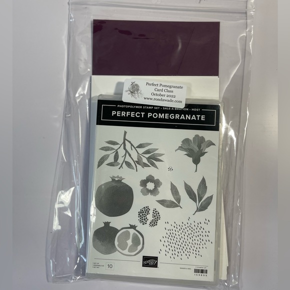 Perfect Pomegranate (Bonus 6 cards) Stamp Set Card Class by Stampin Up! *Retired - Picture 3 of 6